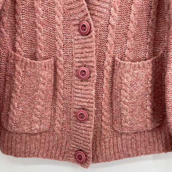 CABI Confection Wool Alpaca Silk Blend Cable Knit Cardigan Sweater Size XS - Picture 3 of 6